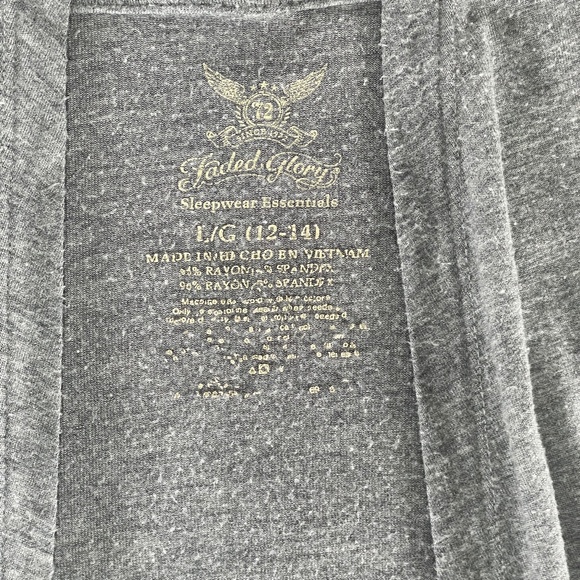 Faded Glory Women’s Grey Open Front Cardigan Sweater – Size L - Picture 3 of 5